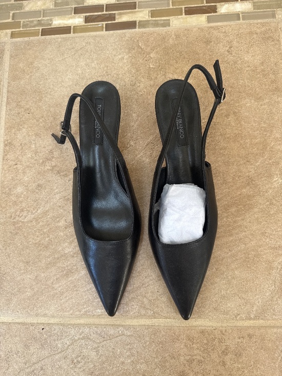 Tony Bianco Shoes - Tony Bianca pointed black kitten heels